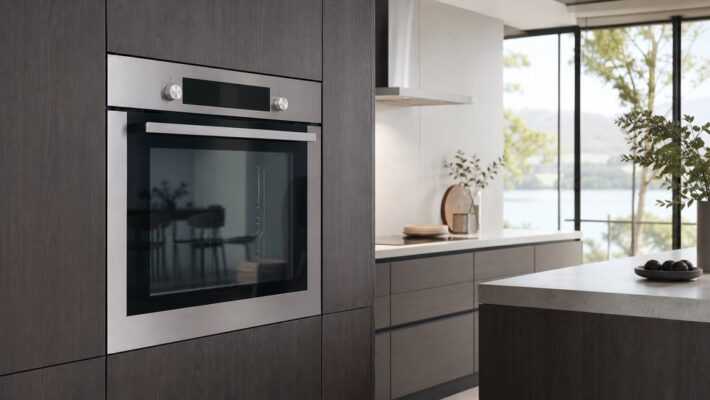 Lò nướng âm tường Electrolux trong căn bếp hiện đại