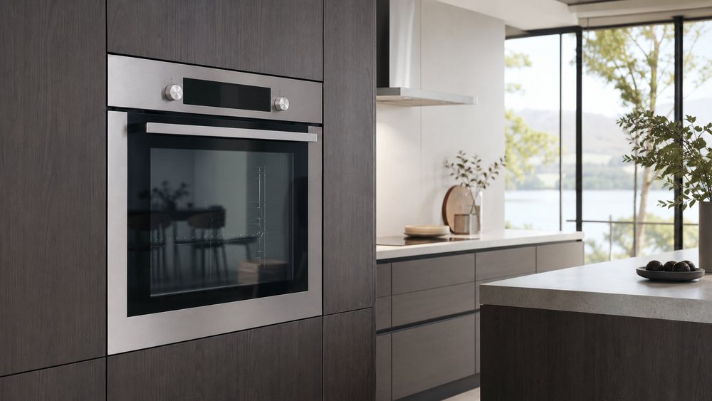 Lò nướng âm tường Electrolux trong căn bếp hiện đại